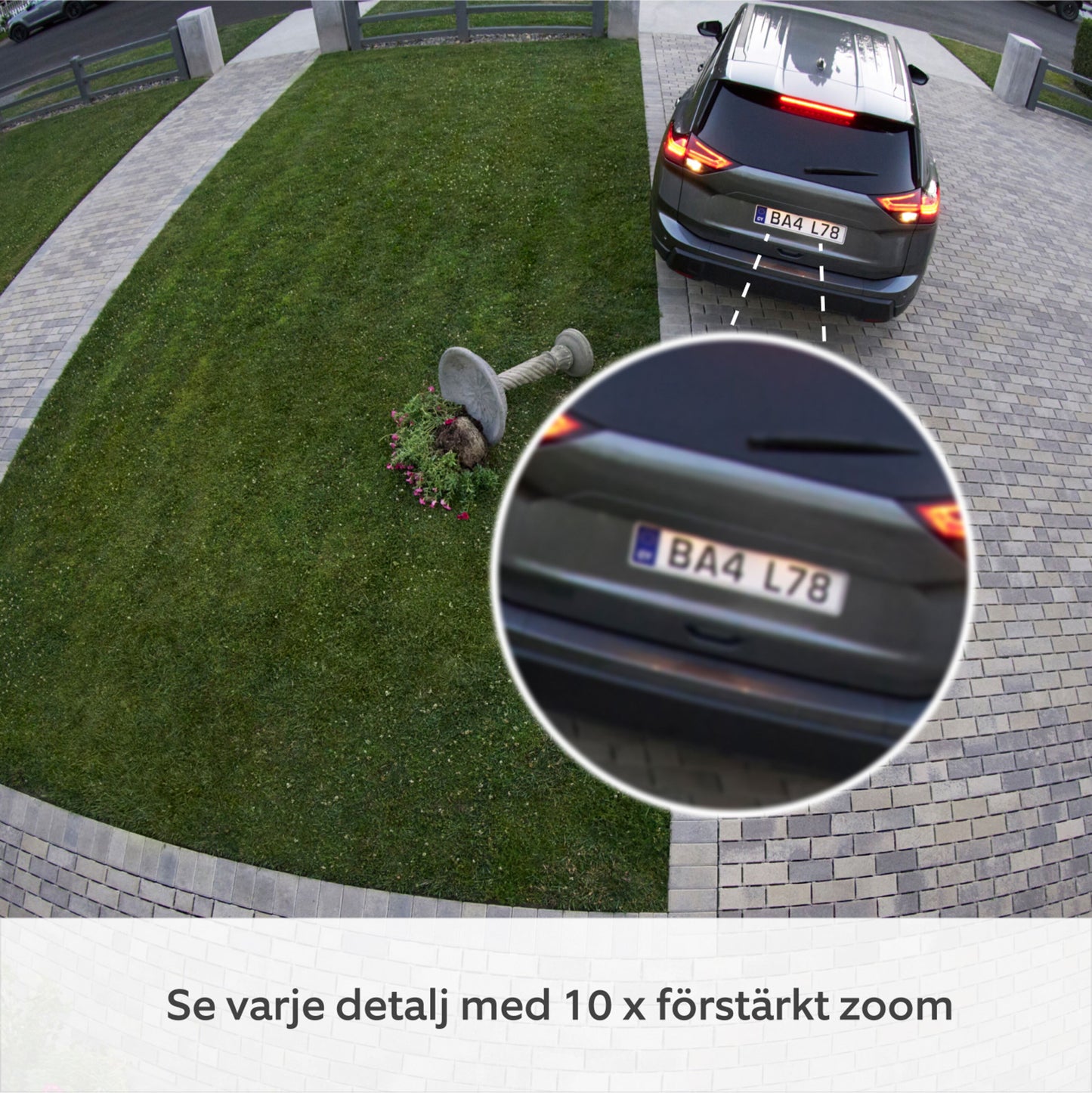 Ring Outdoor Cam Pro Plug-in - Retinal 4K overvågningskamera, Hvid