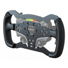 MOZA Racing ES Formula hjulfælg mod 28 cm sort rat med knapper, MOZA-logo, LED-indikatorer og labels START, RADIO, BOX.