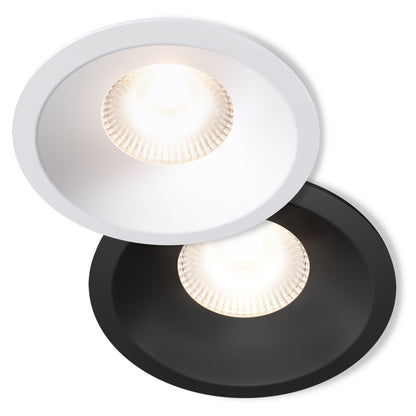 Plejd Downlight Deep DWN-02 sort kant dæmpbar belysning, trådløs styring via Plejd.