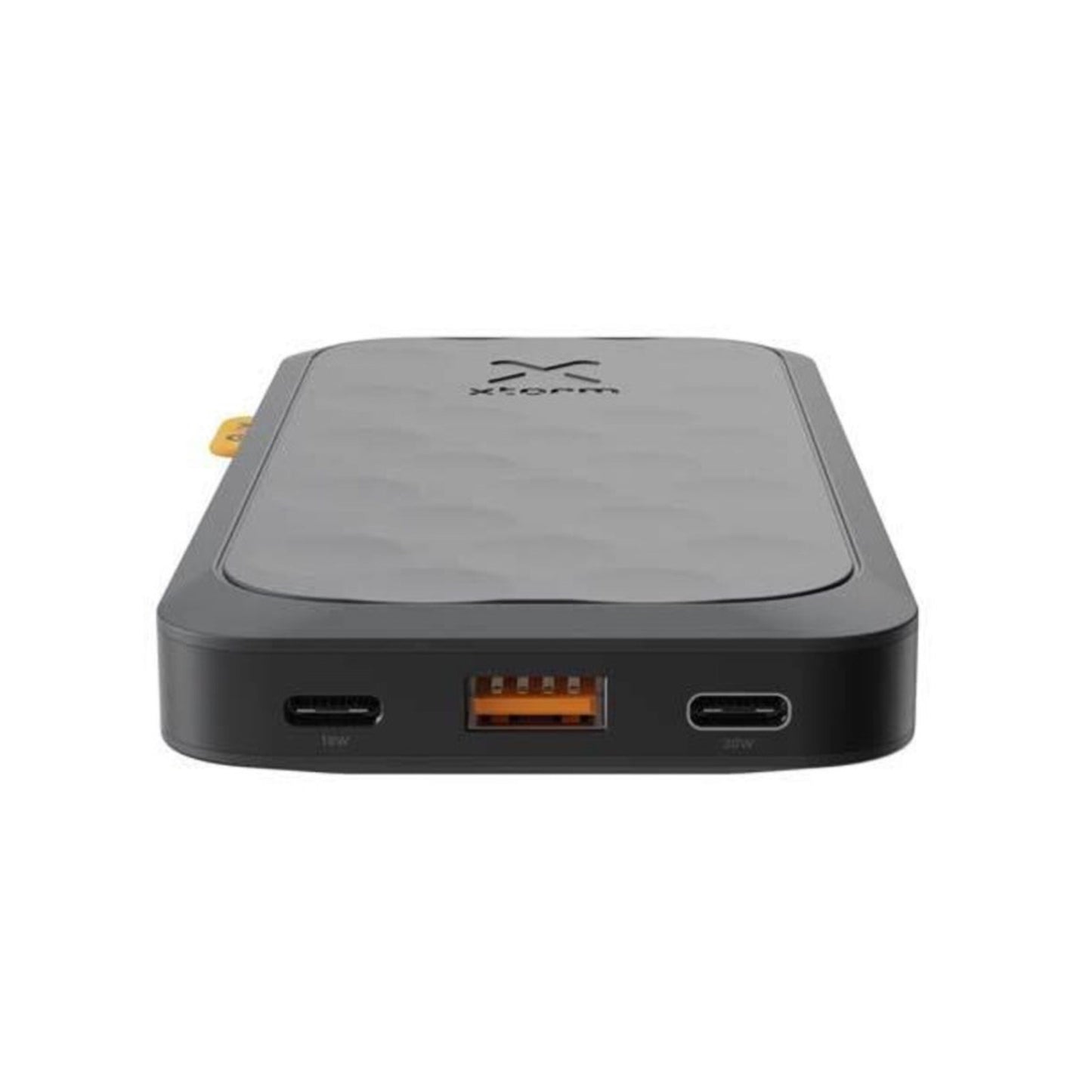 Xtorm Powerbank Fuel Series 5 20W 10000mAh sort set forfra med til USB-C og ét USB-A port.
