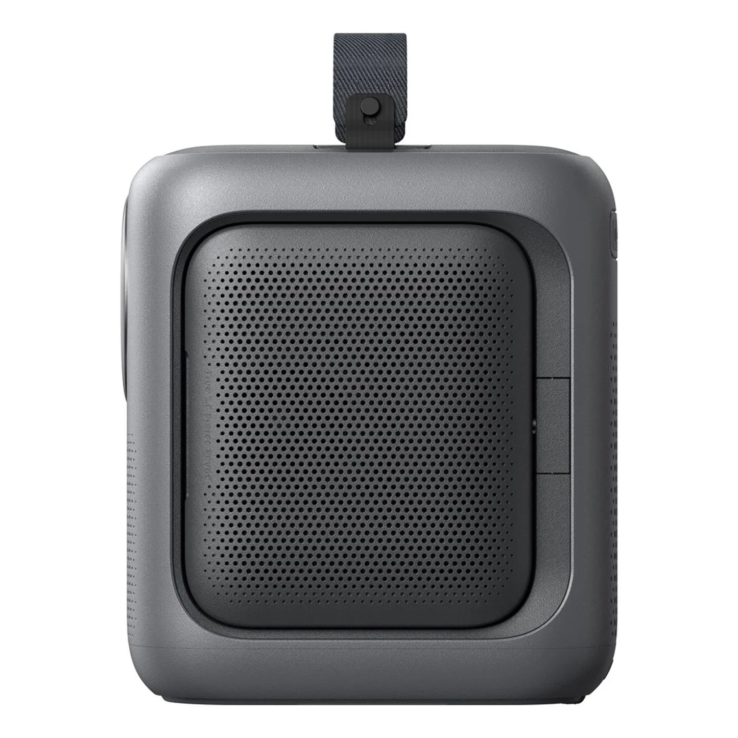 Nebula P1i sort smart mini projektor med vendbare højttalere, kompakt design, egnet til Full HD setup.