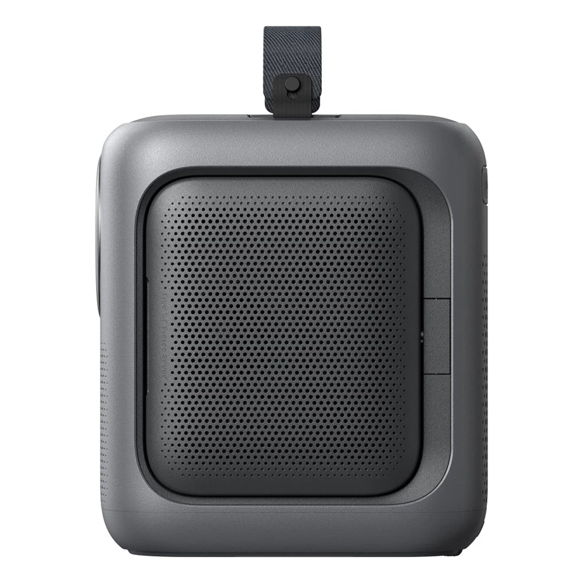 Nebula P1i sort smart mini projektor med vendbare højttalere, kompakt design, egnet til Full HD setup.