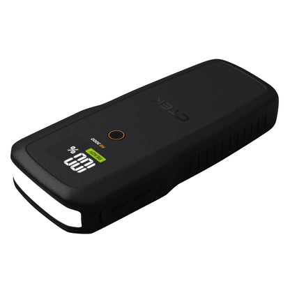 CTEK RB 3000 Startbooster sort powerbank 59,2 Wh digital display 100 , batteriindikator, USB-C/USB-A porte, hvid LED-lys.