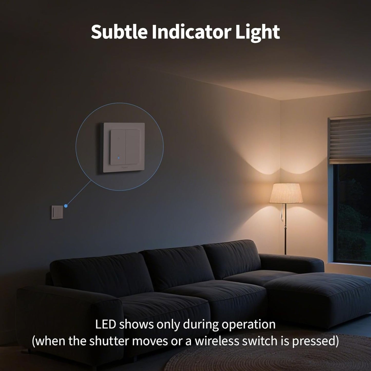 Aqara Shutter Switch H2 EU til rullegardiner og persienner