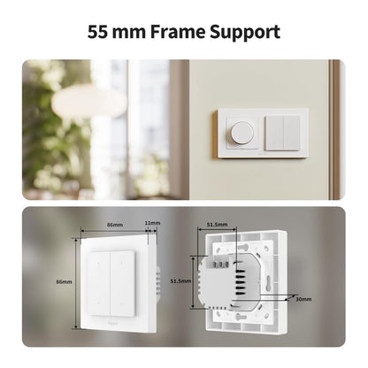 Aqara Shutter Switch H2 EU til rullegardiner og persienner