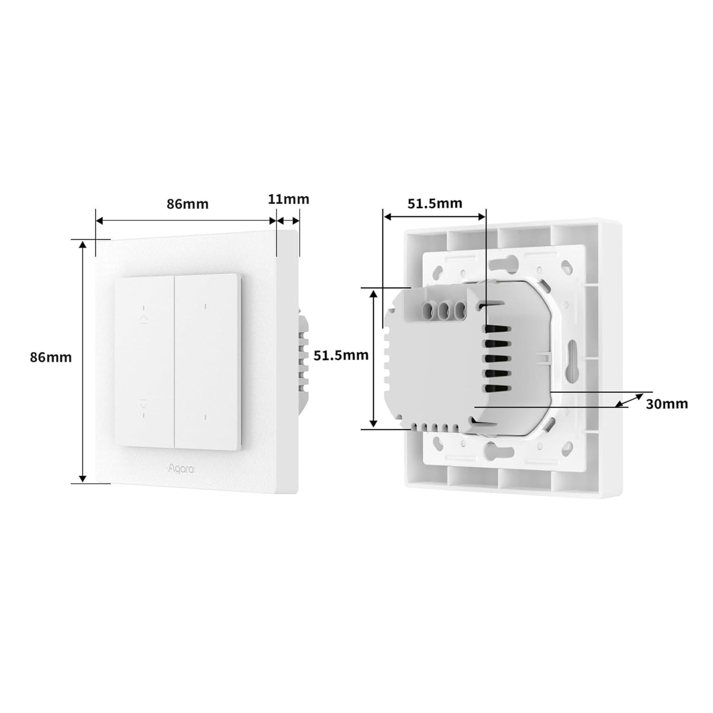 Aqara Shutter Switch H2 EU til rullegardiner og persienner
