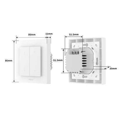 Aqara Shutter Switch H2 EU til rullegardiner og persienner