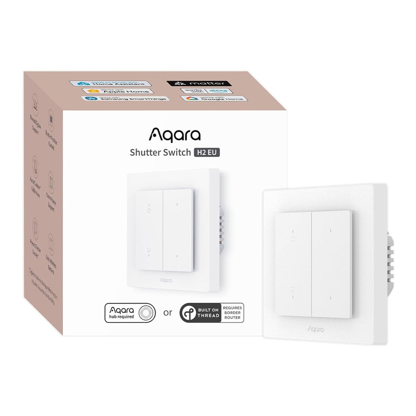 Aqara Shutter Switch H2 EU til rullegardiner og persienner