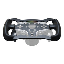 MOZA Racing ES Formula Hjulfælg Mod 28 cm med sort greb, flere knapper, joysticks, kontakter og centralt MOZA-logo.
