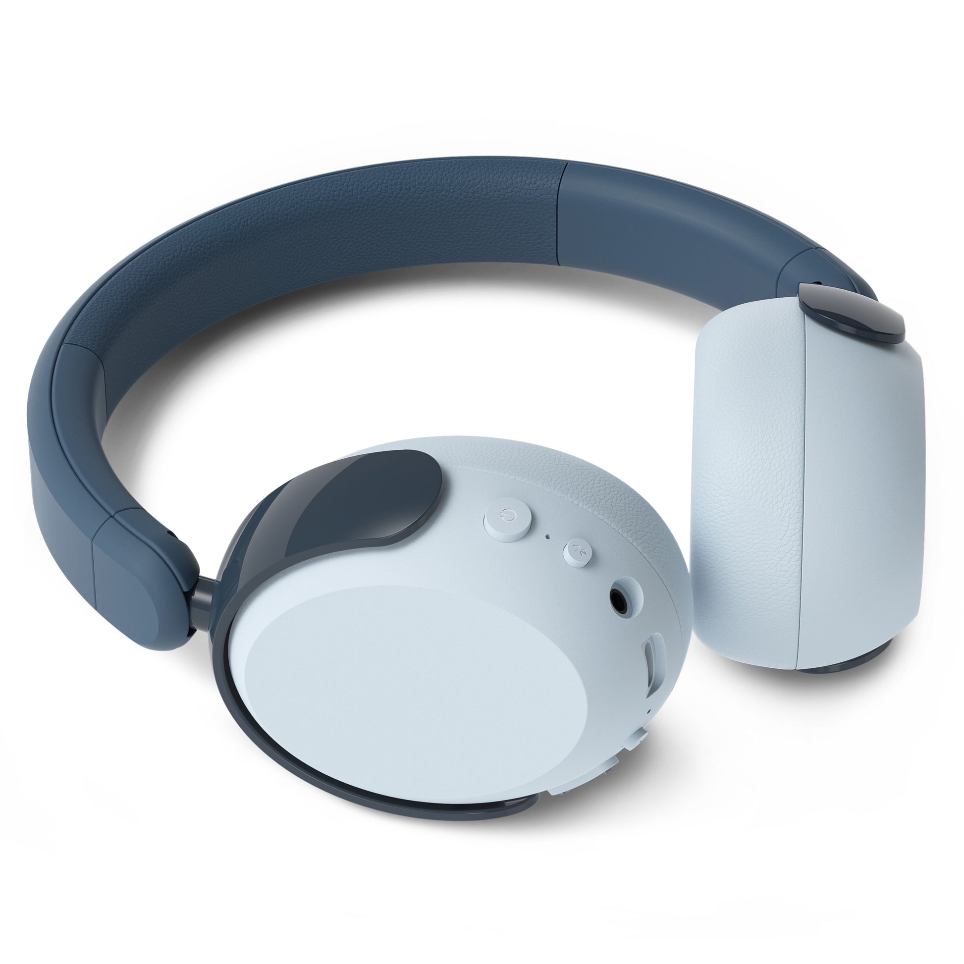 Philips 5000-serien trådløse blå over-ear børnehovedtelefoner med polstrede ørekopper, kontrolknapper, støjreduktion.
