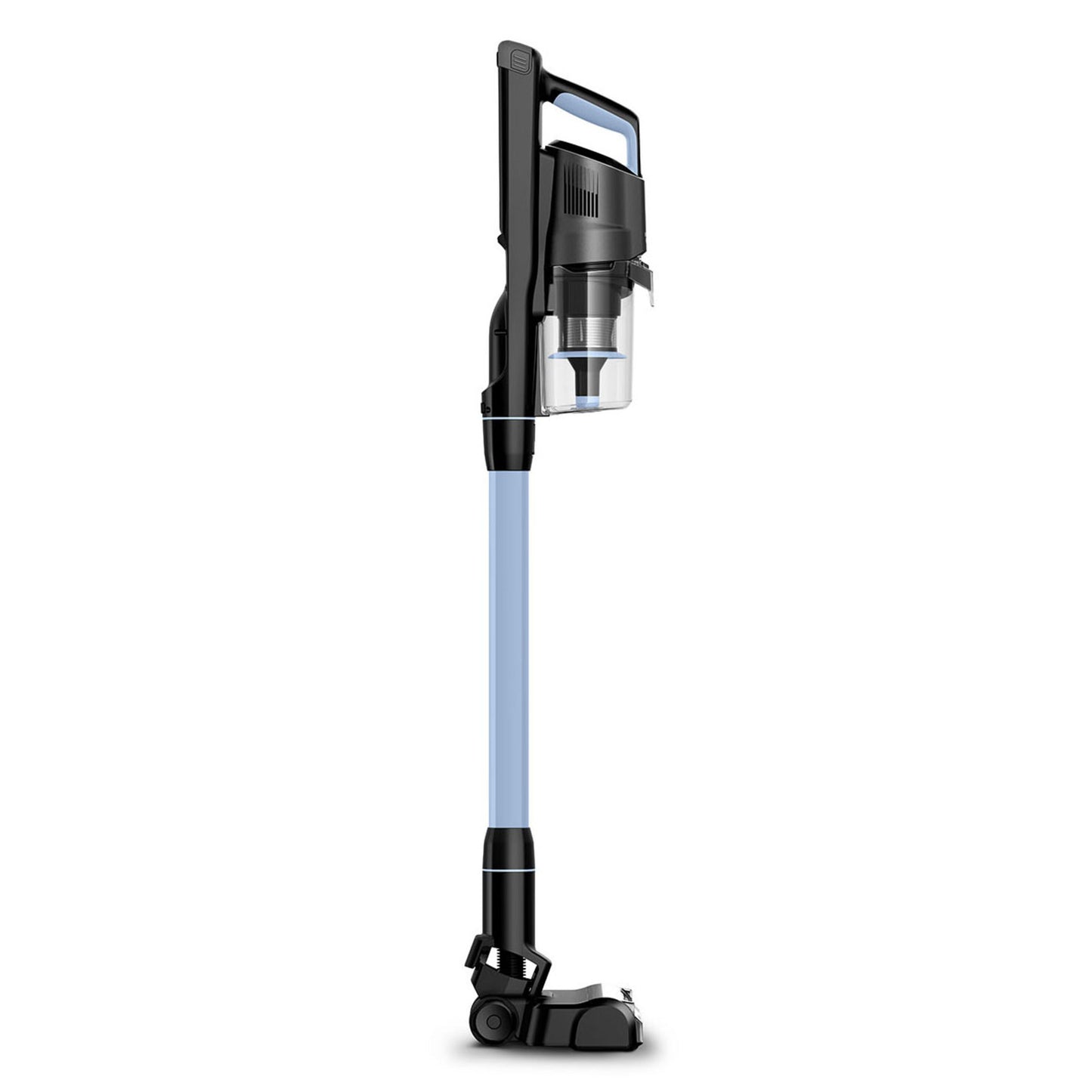 Bissel PowerClean FurFinder Select skaftstøvsuger sorterer med lyseblå rør og håndtag til fjernelse af dyrehår.