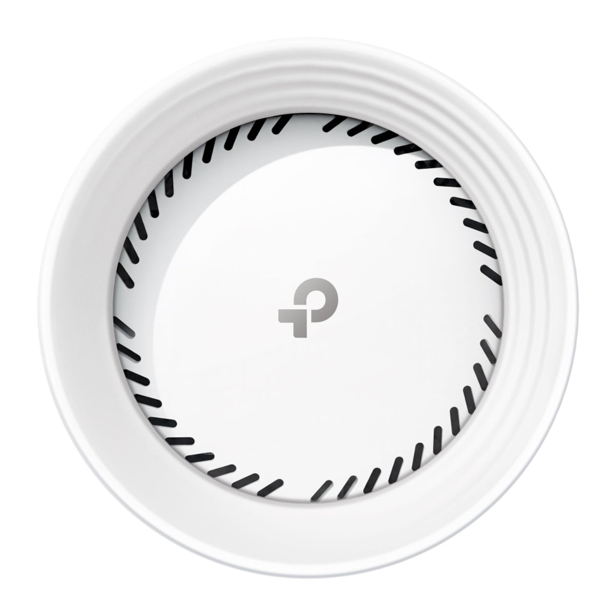TP-Link Deco BE68 Wi-Fi 7 tri-band mesh-enhed, hvid rund router med riflet kant, logo og 10 Gbps-port.