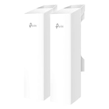 TP-Link Omada EAP215-Bridge KIT, til hvide rektangulære enheder til trådløs forbindelse op til 5 km mellem bygninger.