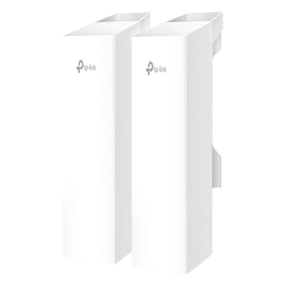 TP-Link Omada EAP215-Bridge KIT, til hvide rektangulære enheder til trådløs forbindelse op til 5 km mellem bygninger.