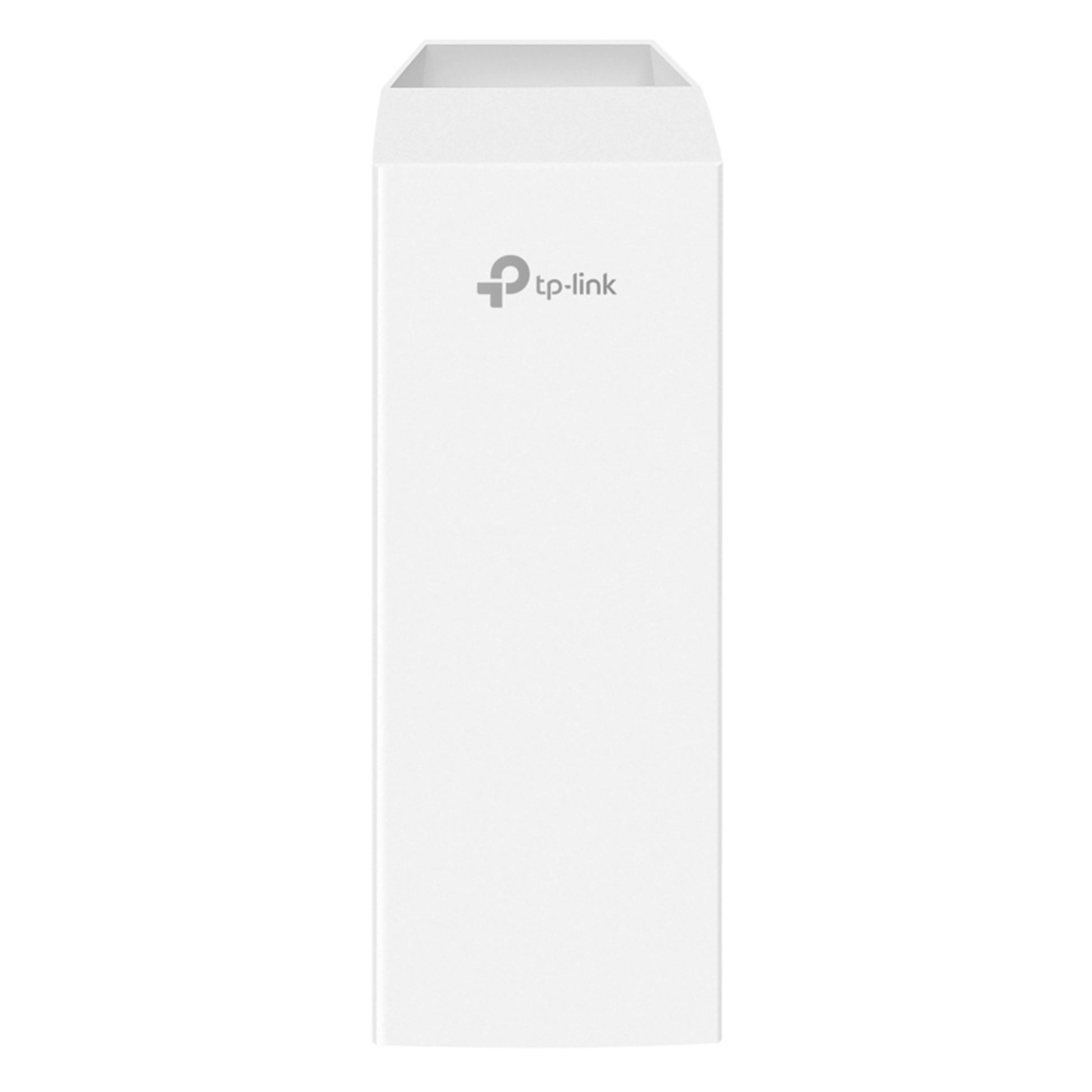 TP-Link Omada EAP215-Bridge KIT hvid rektangulær trådløs enhed, front med TP-Link logo øverst, til udendørs netværk 5 km.