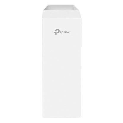 TP-Link Omada EAP215-Bridge KIT hvid rektangulær trådløs enhed, front med TP-Link logo øverst, til udendørs netværk 5 km.