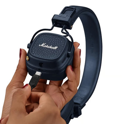 Marshall Major V trådløse on-ear-høretelefoner, Midnight Blue