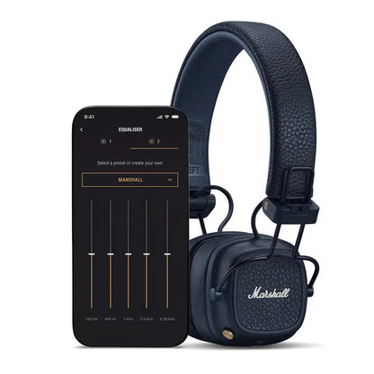 Marshall Major V trådløse on-ear-høretelefoner, Midnight Blue