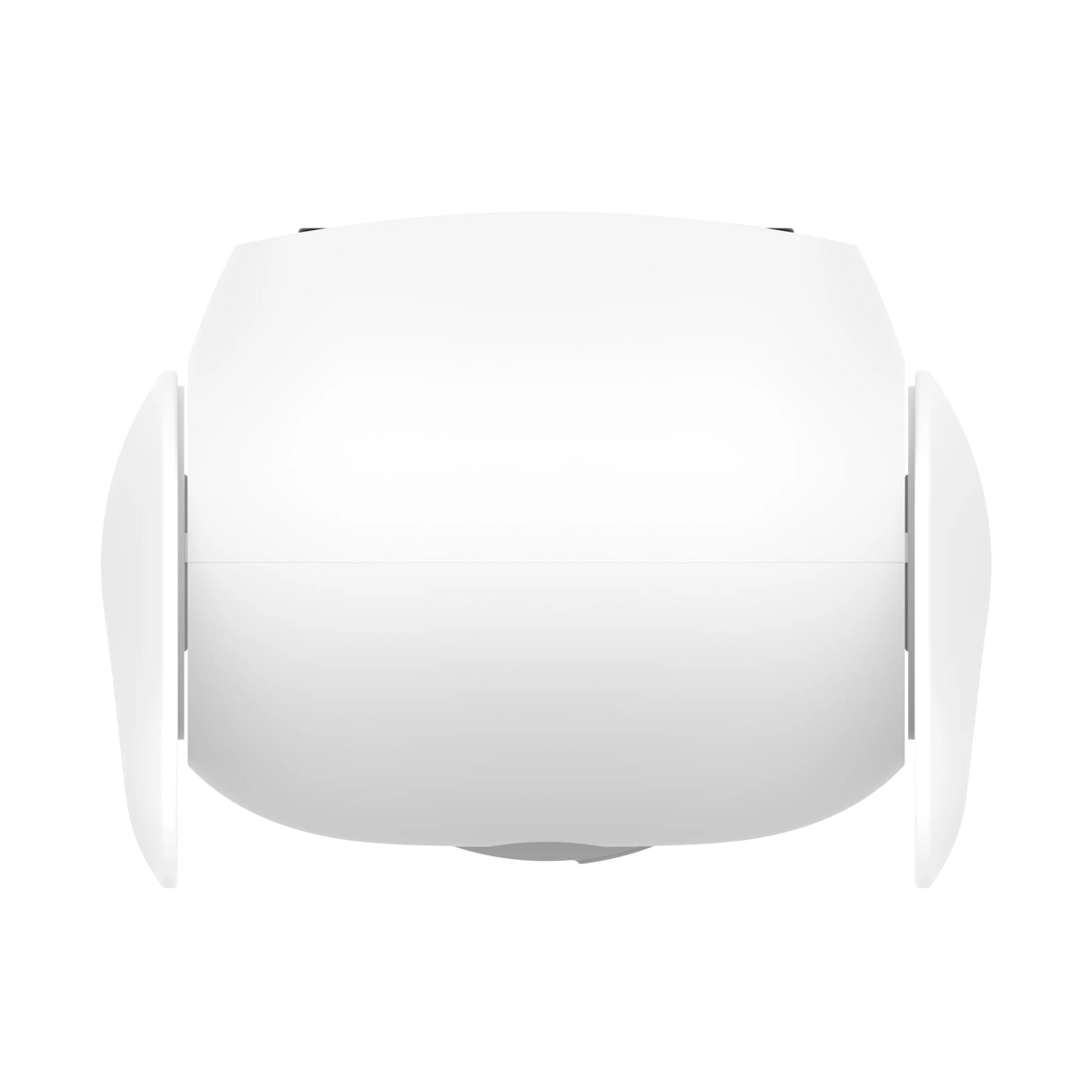 Eufy C31 overvågningskamera med 360° panorering, hvid, AI-sporing, vinkel set ovenfra.