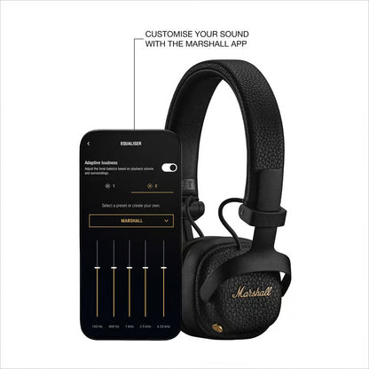 Marshall Milton A.N.C. støjreducerende on-ear-høretelefoner, Sort