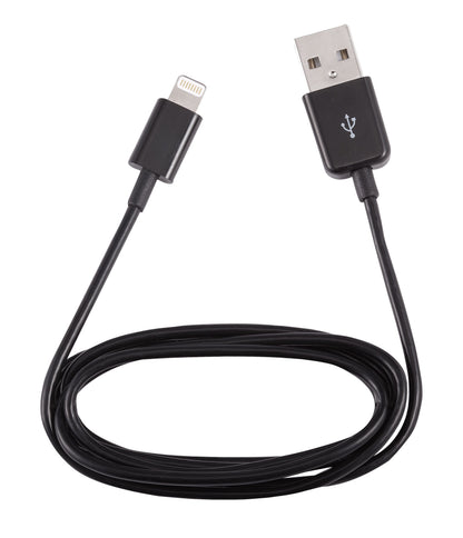 Linocell USB-A til Lightning-kabel, MFi-certificeret, 1 meter, sort.