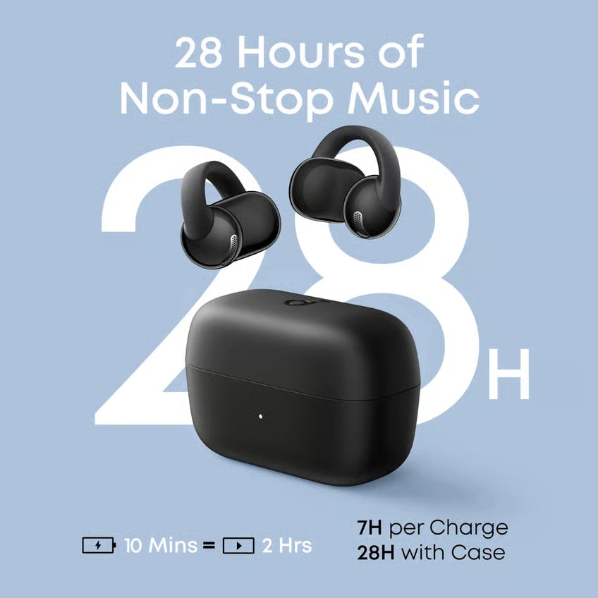 Soundcore C50i trådløse open ear-høretelefoner, Sort