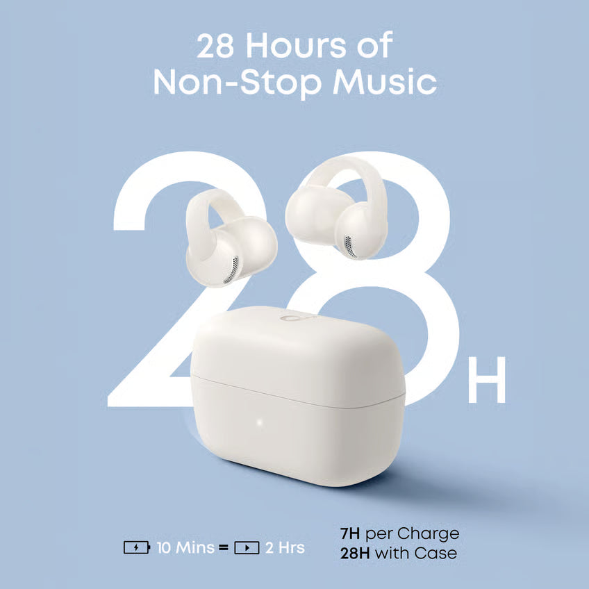 Soundcore C50i trådløse open ear-høretelefoner, Hvid