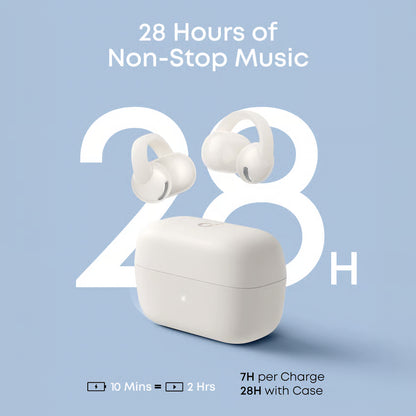 Soundcore C50i trådløse open ear-høretelefoner, Hvid