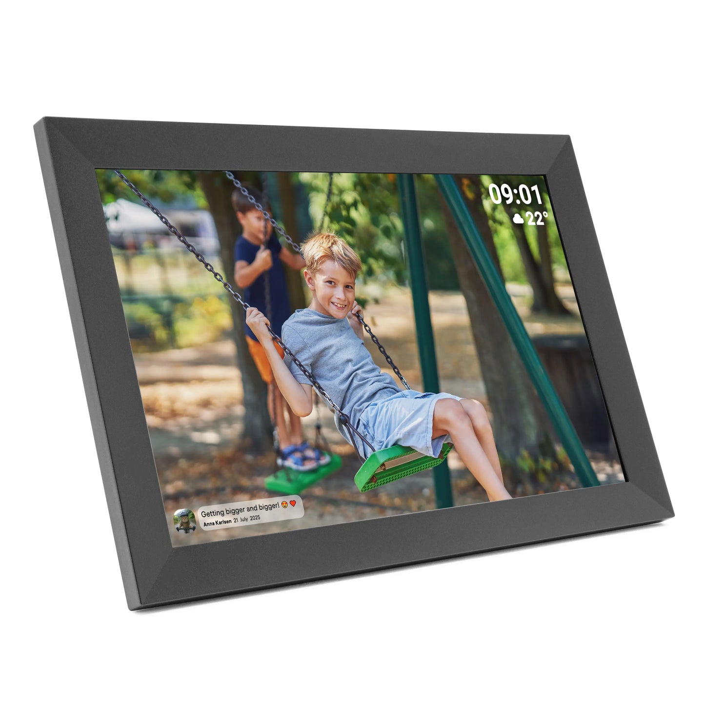 Digital Frameo fotoramme 10,1″ med wifi, Sort
