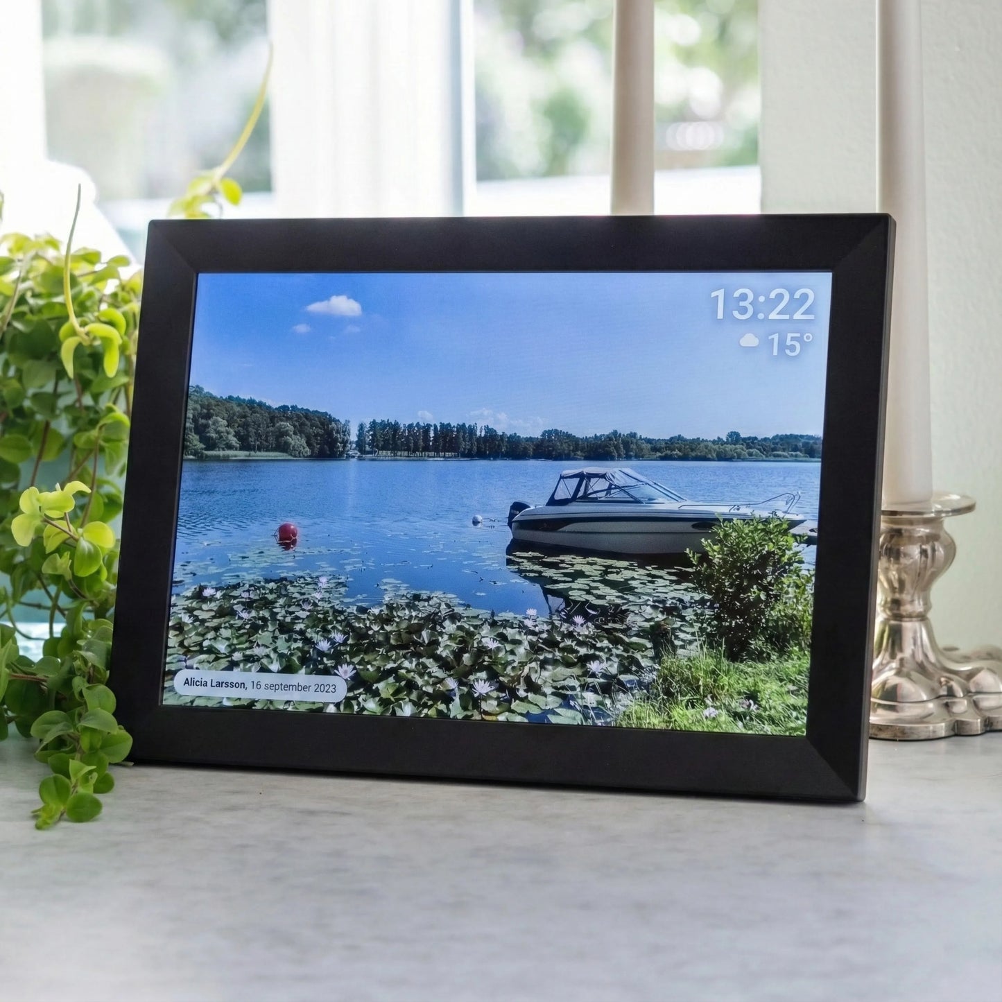 Digital Frameo fotoramme 10,1″ med wifi, Sort