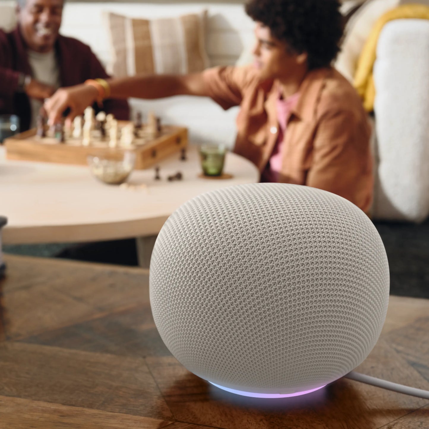 Google Home Speaker – smart højttaler med Gemini, Porcelain