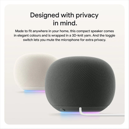 Google Home Speaker – smart højttaler med Gemini, Hazel