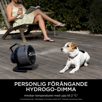 Shark FlexBreeze HydroGo tågeventilator, Antracitgrå