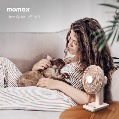 Momax 1°Pod mini-bordventilator, Sandsten