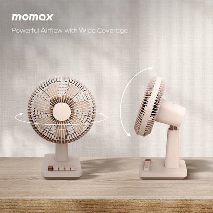 Momax 1°Pod mini-bordventilator, Sandsten