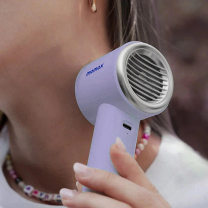 Momax Ultra Freeze bærbar fan med køleplade, Lilla