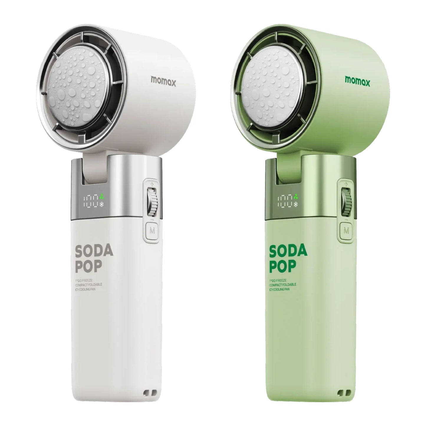 Momax 1° Go Freeze foldbar minifan, Grøn