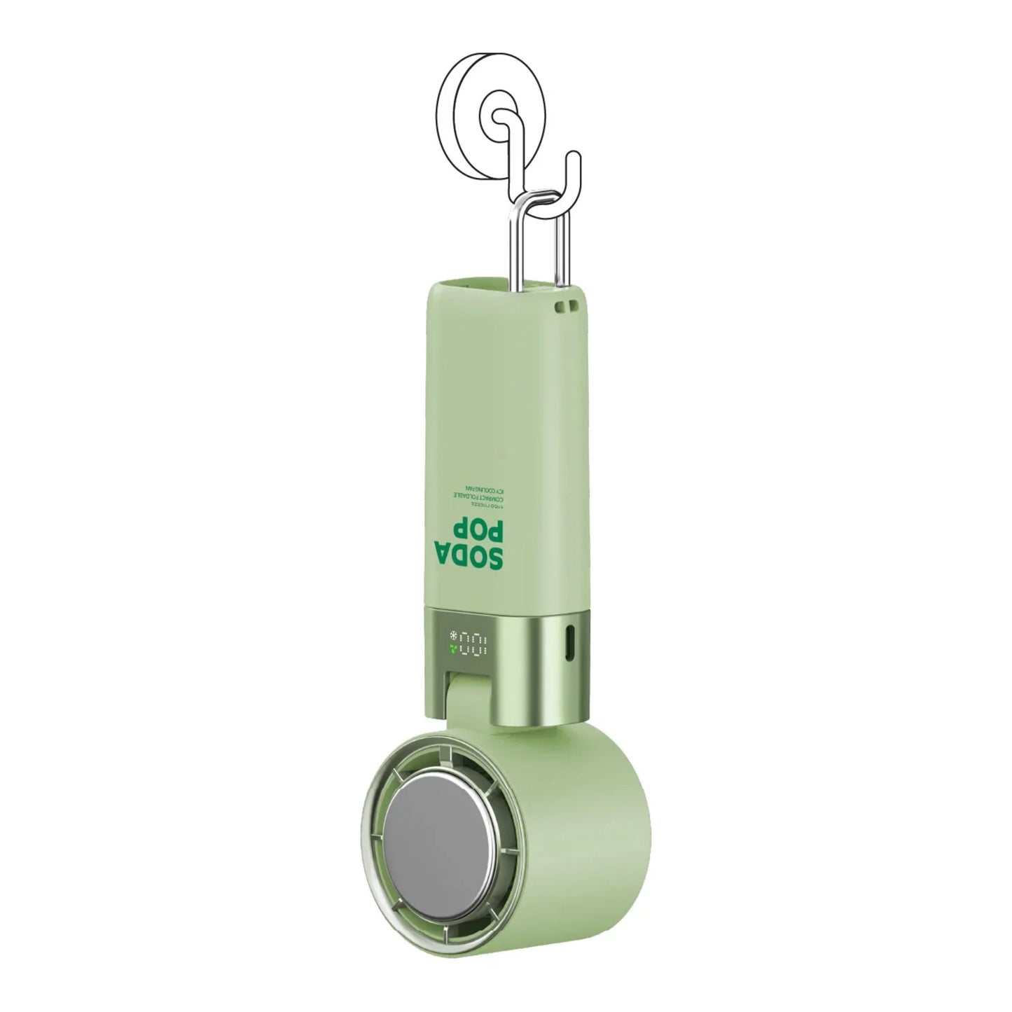 Momax 1° Go Freeze foldbar minifan, Grøn