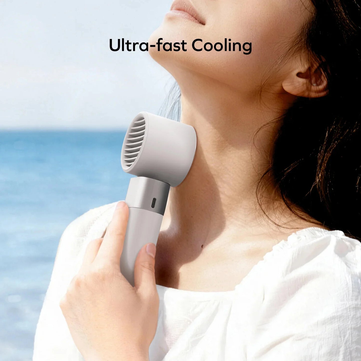 Momax 1° Go Freeze foldbar minifan, Hvid