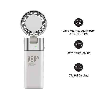 Momax 1° Go Freeze foldbar minifan, Hvid