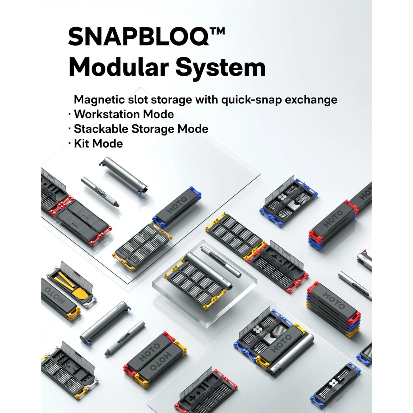 HOTO SNAPBLOQ D-A03 elektrisk miniboresæt