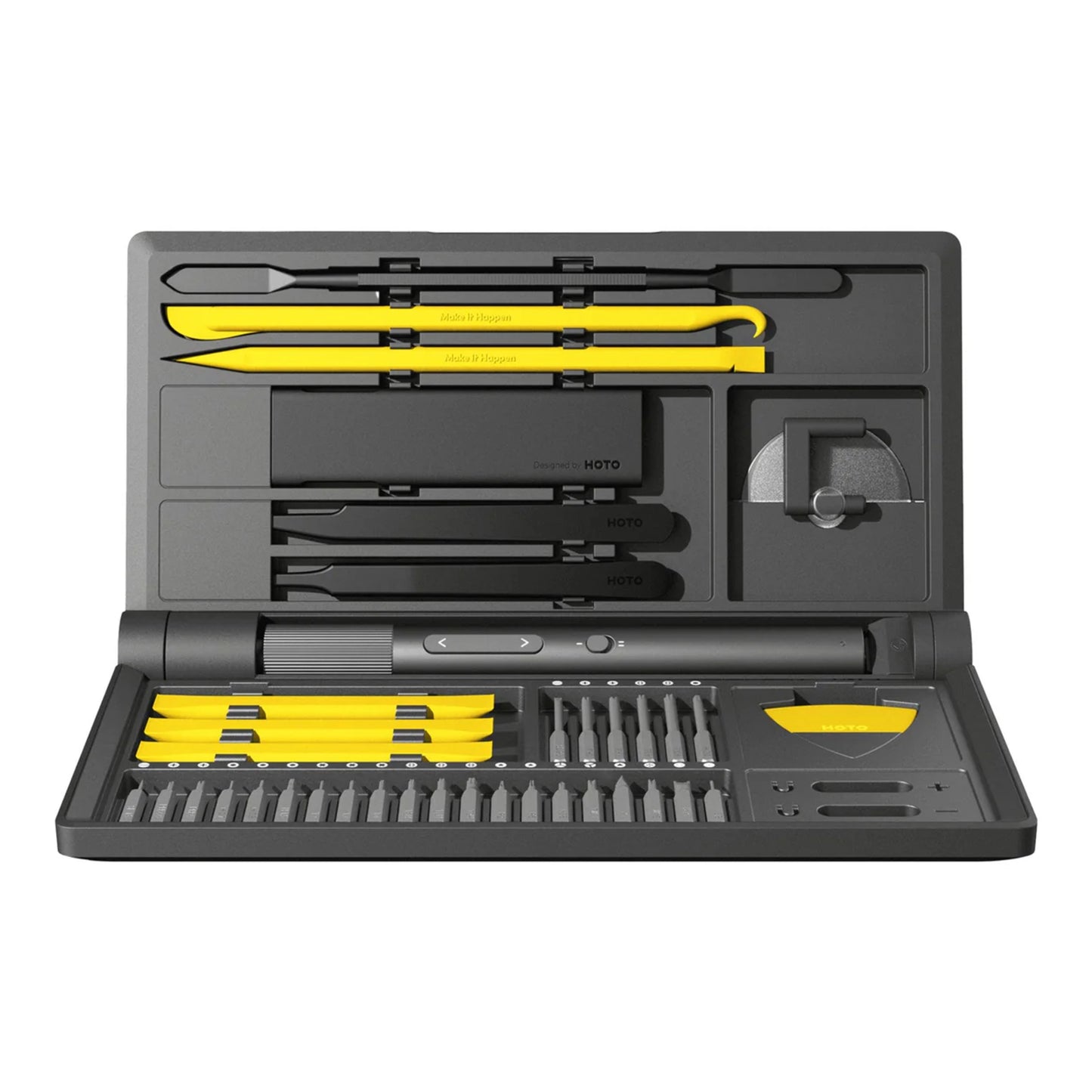 HOTO Precision Screwdriver Kit Pro, elektrisk mejselsæt, 48 dele
