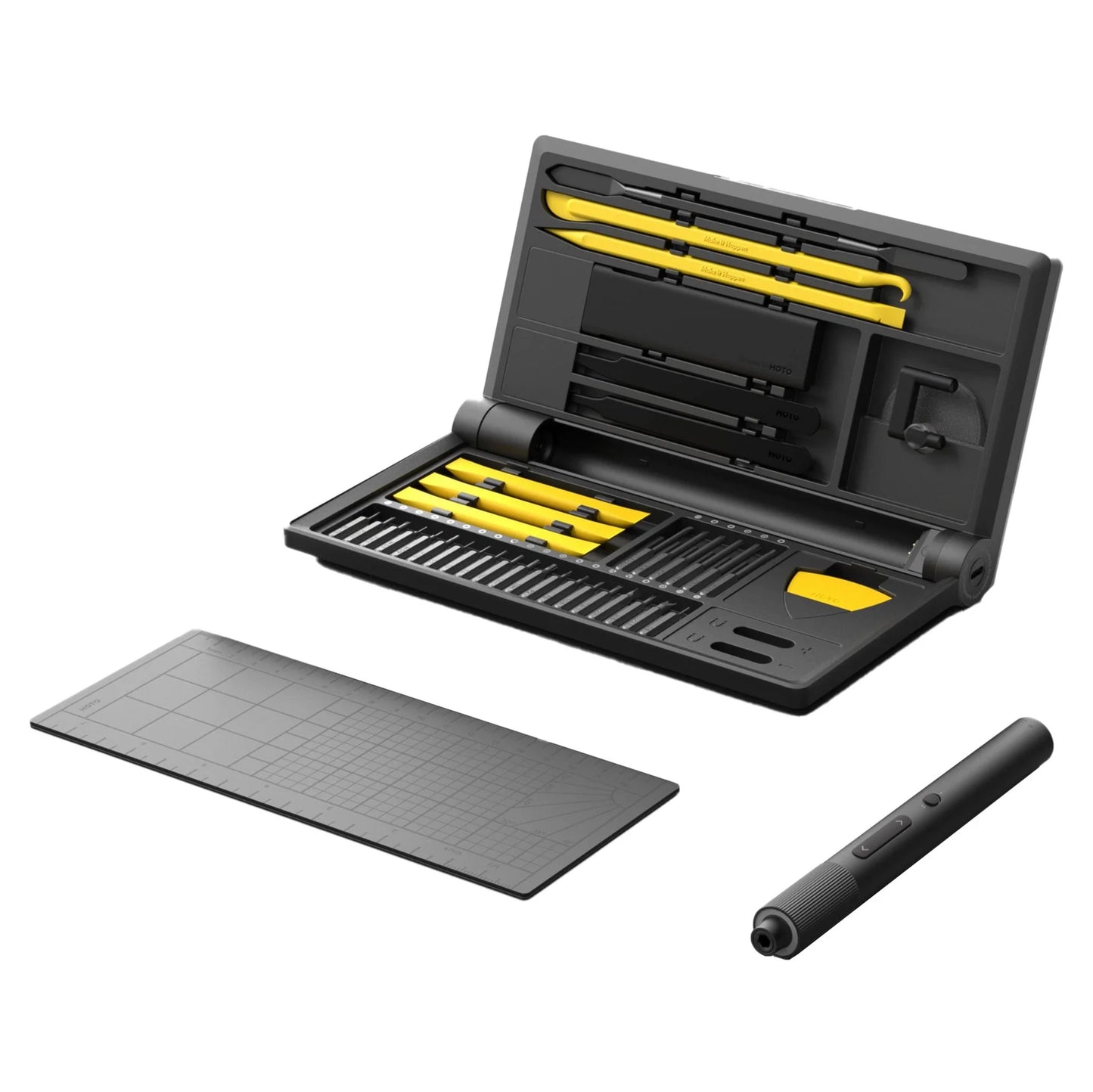 HOTO Precision Screwdriver Kit Pro, elektrisk mejselsæt, 48 dele