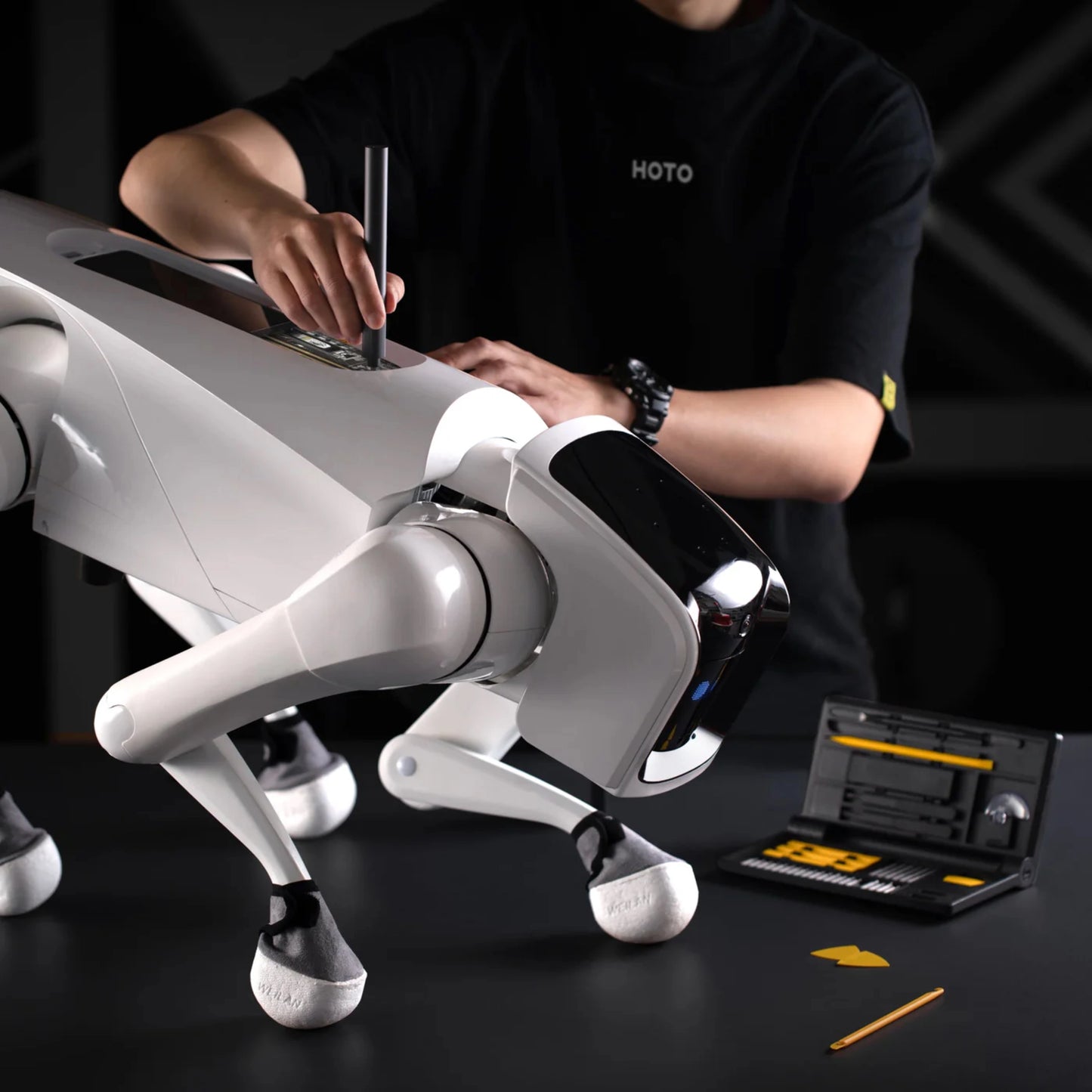HOTO Precision Screwdriver Kit Pro, elektrisk mejselsæt, 48 dele