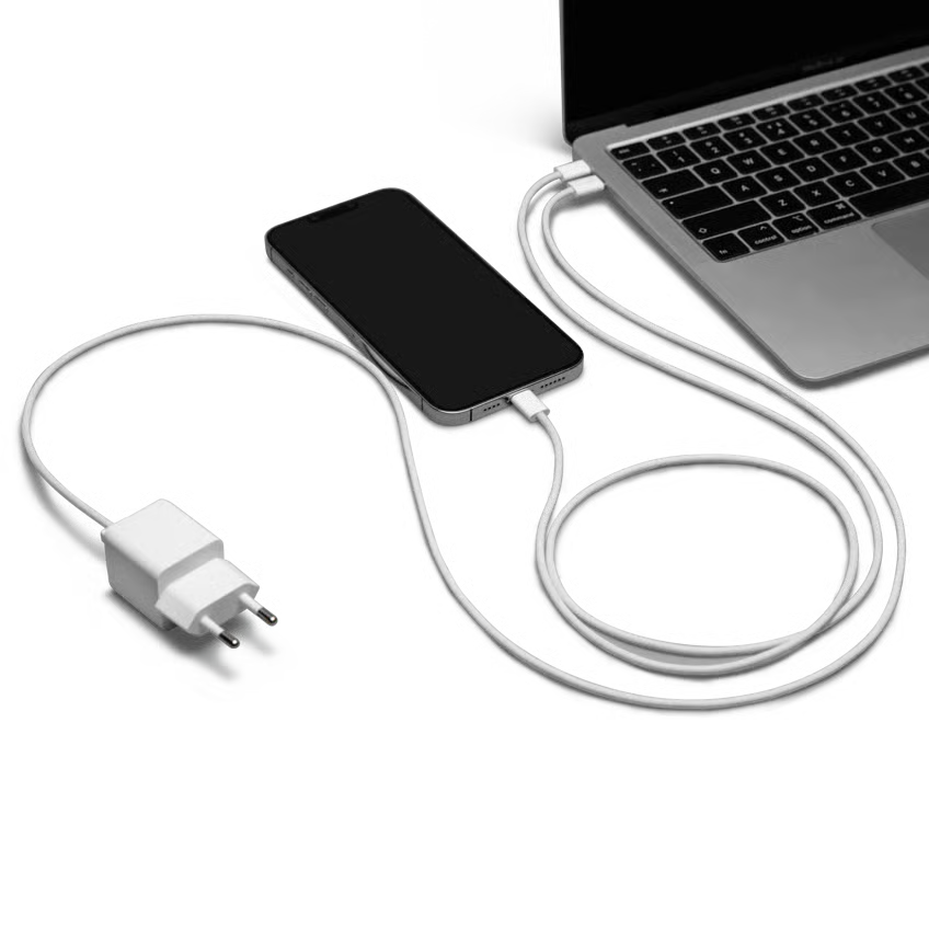 Linocell GaN-hurtiglader 65 W PD 3.2 med USB-C-port
