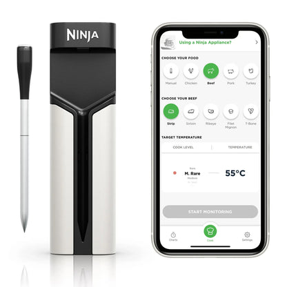 Ninja ProChef trådløst stegetermometer, Sort/sølv