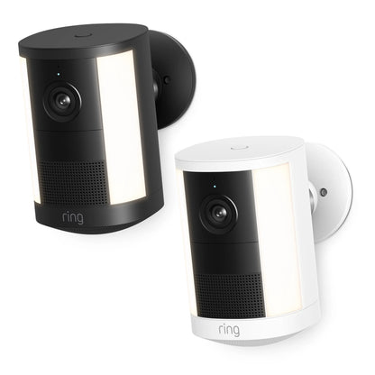Ring Spotlight Cam Battery (2nd Gen) trådløst overvågningskamera, Sort