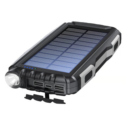 Denver powerbank med solpanel og lommelygte, 20.000 mAh