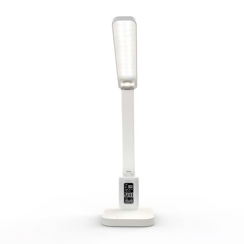 Nedis genopladelig LED-skrivebordslampe med display
