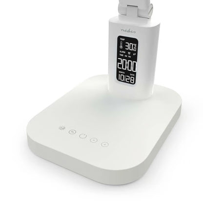 Nedis genopladelig LED-skrivebordslampe med display
